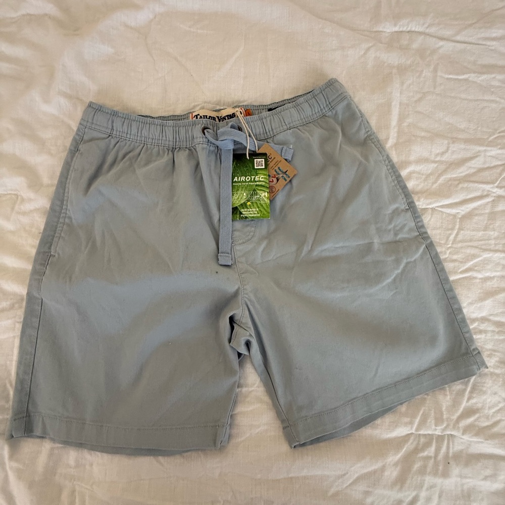 Tailor Vintage Light Blue Drawstring Swim Shorts